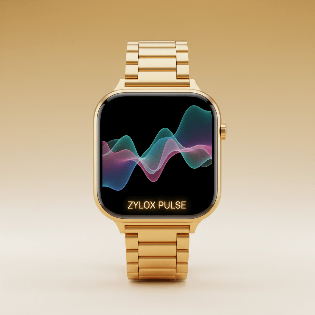 LIGE Smart Watch Steel Strip Gold - Zylox Pulse
