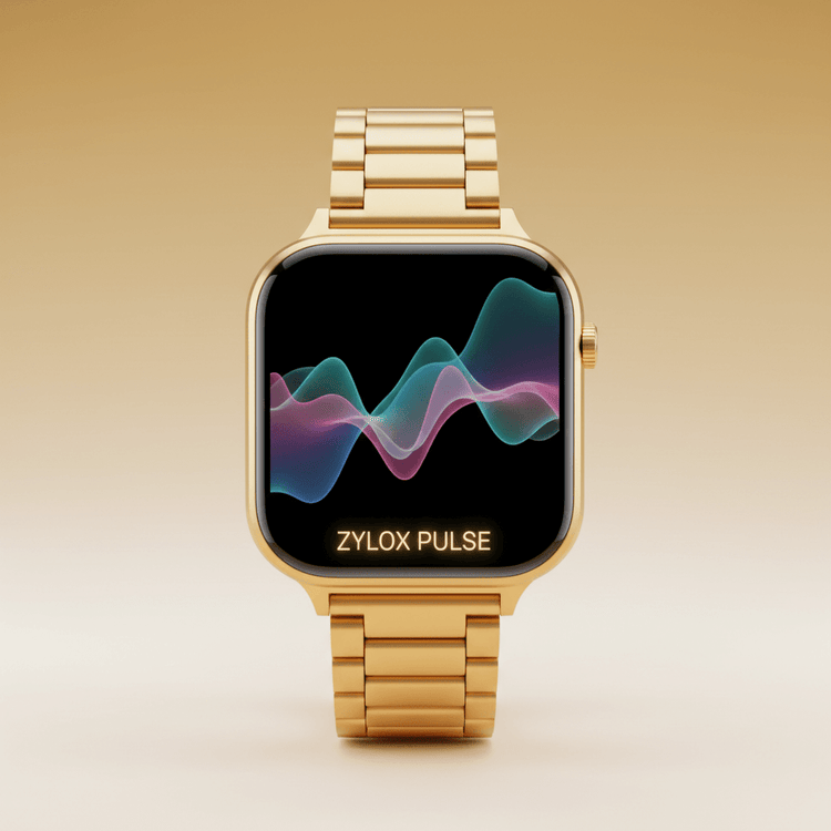 LIGE Smart Watch Steel Strip Gold - Zylox Pulse