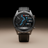 Men AMOLED Watch Belt Black - Zylox Pulse