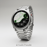Men AMOLED Watch Steel Strip Silvery - Zylox Pulse