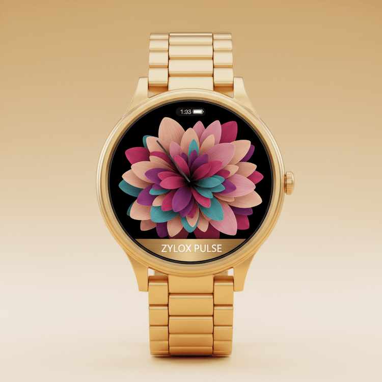 NFC Smart Watch Gold - Zylox Pulse